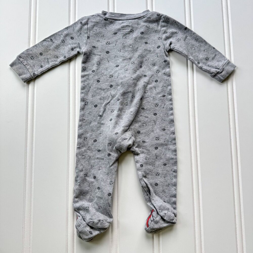4/$10 - Child of Mine by Carter’s “Rookie” Cotton Zip Up Baby Footie | 6-9 Month - Picture 7 of 7